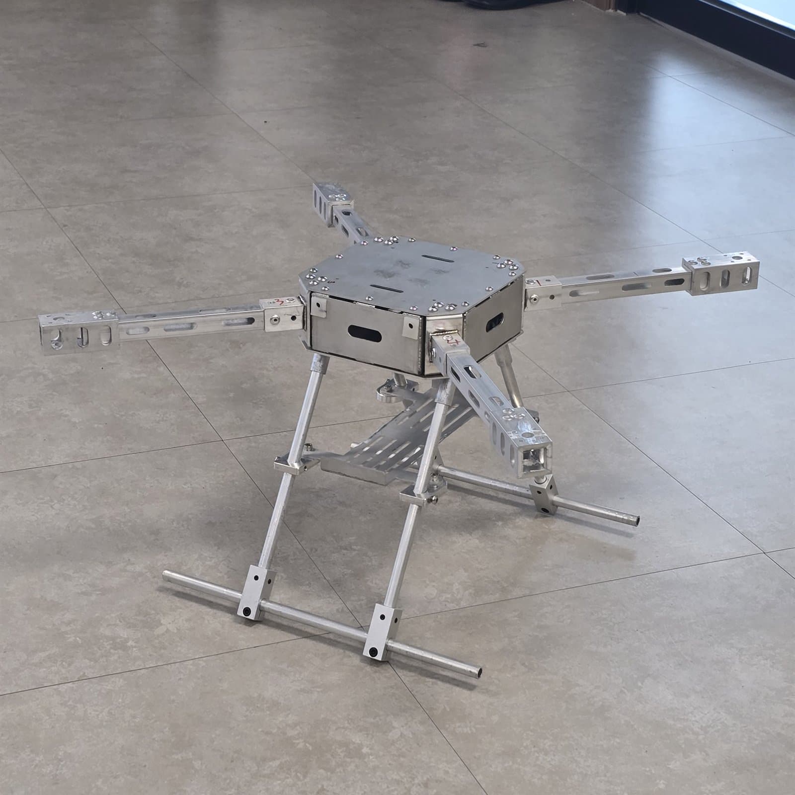 Drone airframe, side view